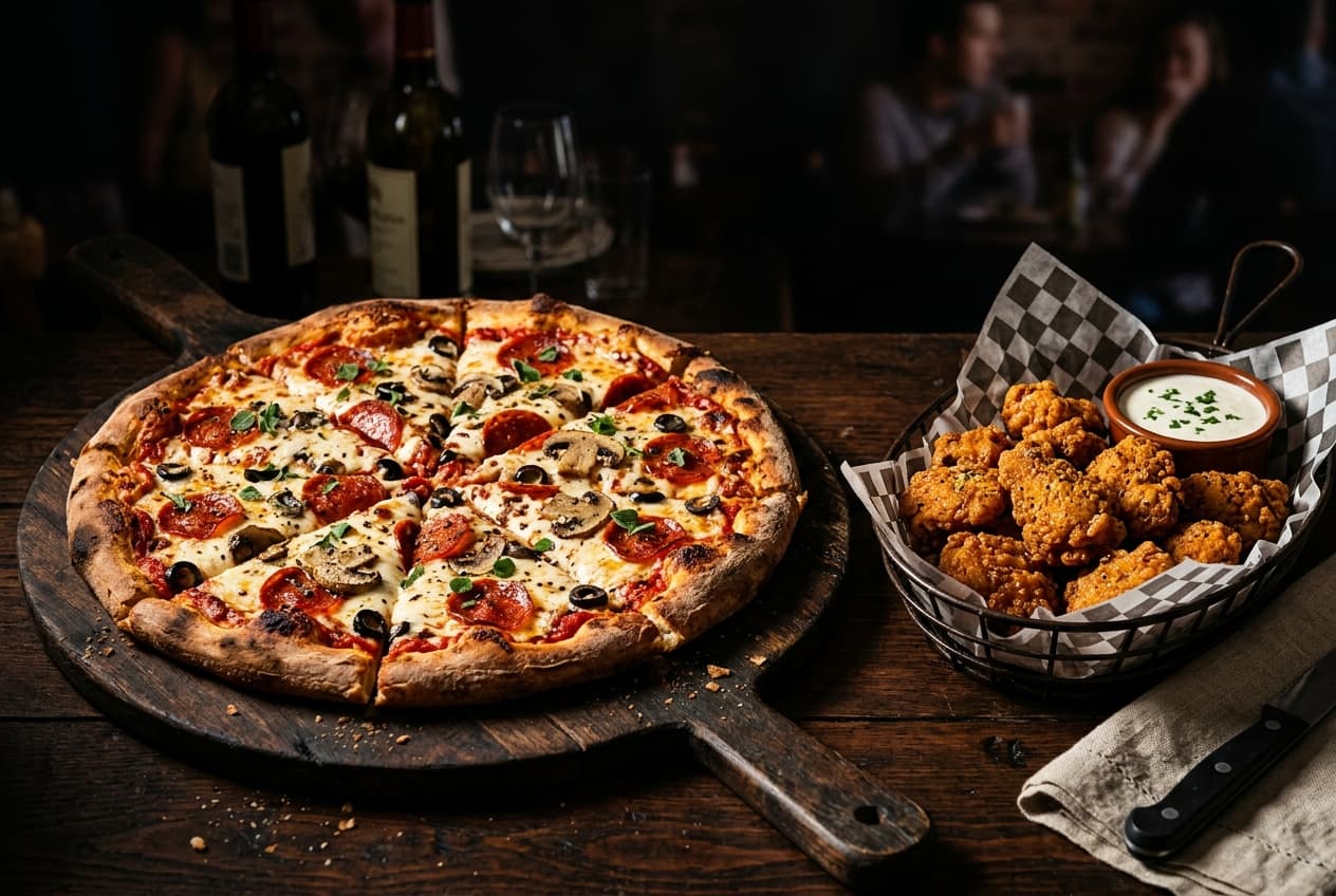 Large 3-Topping Pizza & 8 Boneless